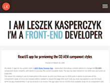 Tablet Screenshot of frontend-developer.com